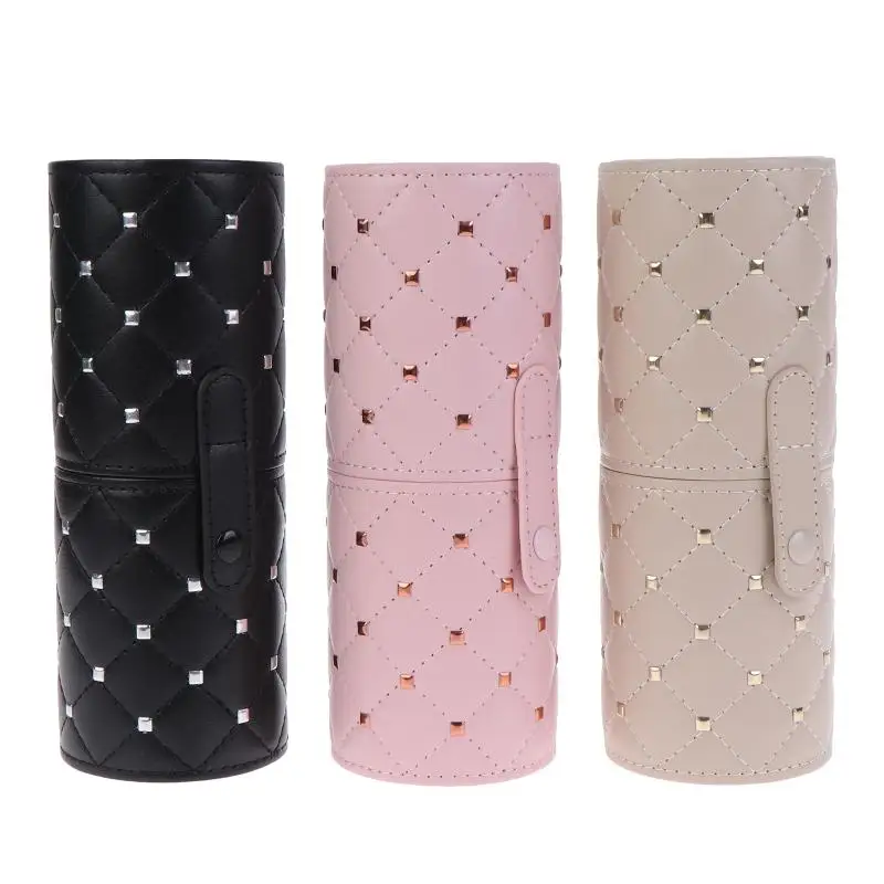 1Pcs Diamond Square Nail Makeup Tool Storage Pen Holder Large Capacity Multi-Functional Makeup Brush Storage Container