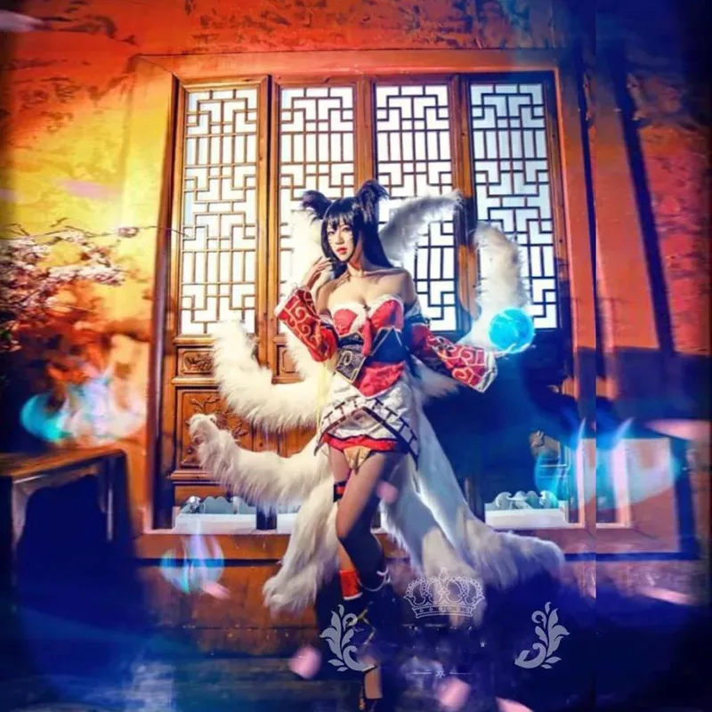 NewLOL روح زهر أهري تأثيري ذيول مثير الثعلب تسعة الذيل ترقية تحويل نموذج أفخم الذيل 85 سنتيمتر اكسسوارات الدعامة للنساء #6