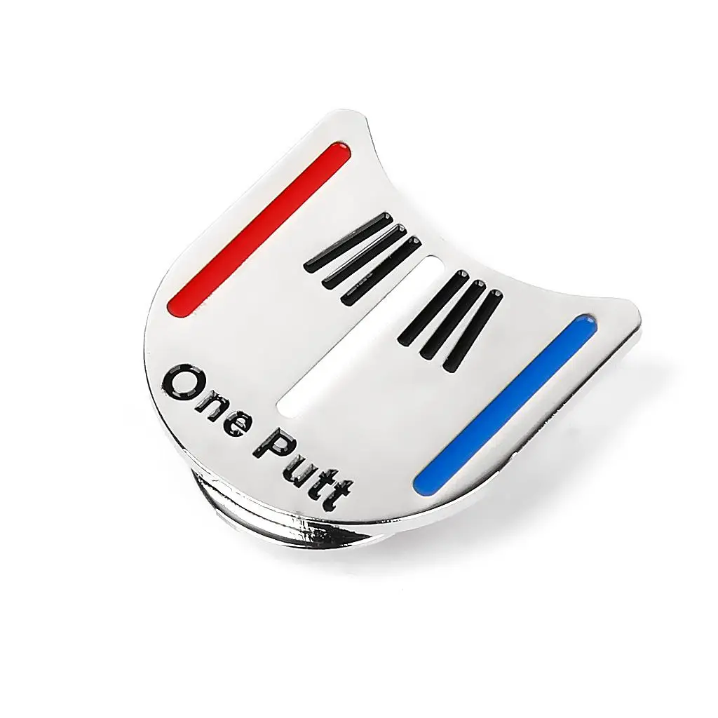 Golf Ball Marker Magnetic Hat Clip Zinc Alloy Golf Sport Accessories for Custom Ball Marking