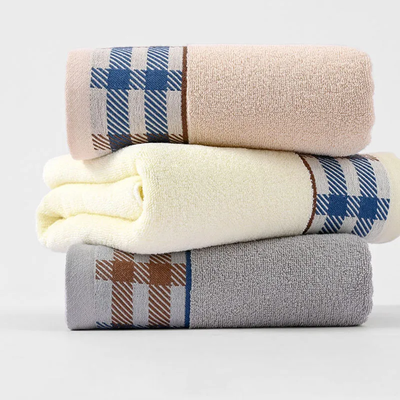 

70x140cm Pure Cotton Large Bath Towel Washcloth Towel Solid Color Soft Absorbent Towels Fast Drying Spa Bathrobes Bath Towels