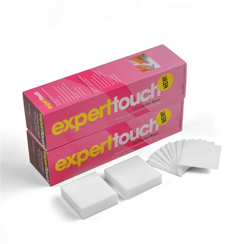 전문가용 면 패드 네일 와이프 린트 프리 네일 아트 젤 폴리쉬 리무버 1/2/5/10 박스 세트 화장품 청소용 면 패드