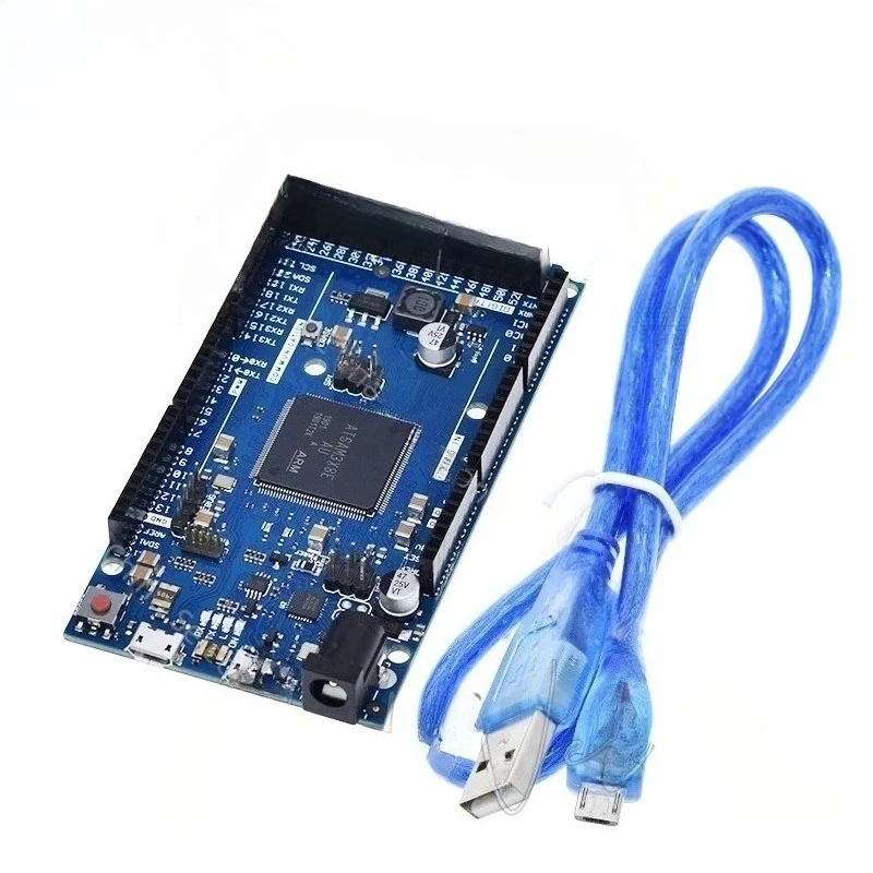 Для DUE R3 макетная плата SAM3X8E 32-битная ARM Cortex-M3/Mega2560 R3 Duemilanove для Arduino Due плата с кабелем