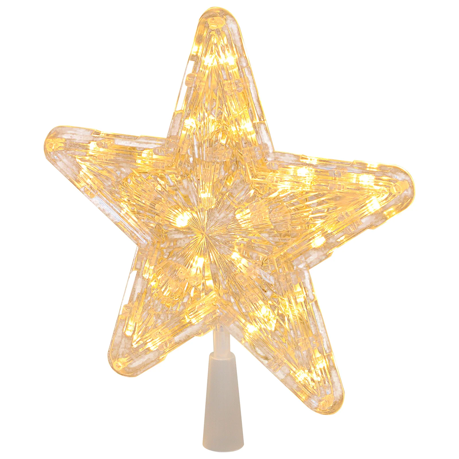 

Five-pointed Star Tree Christmas Replacement Lights Decorations Xmas Topper Window Ornament