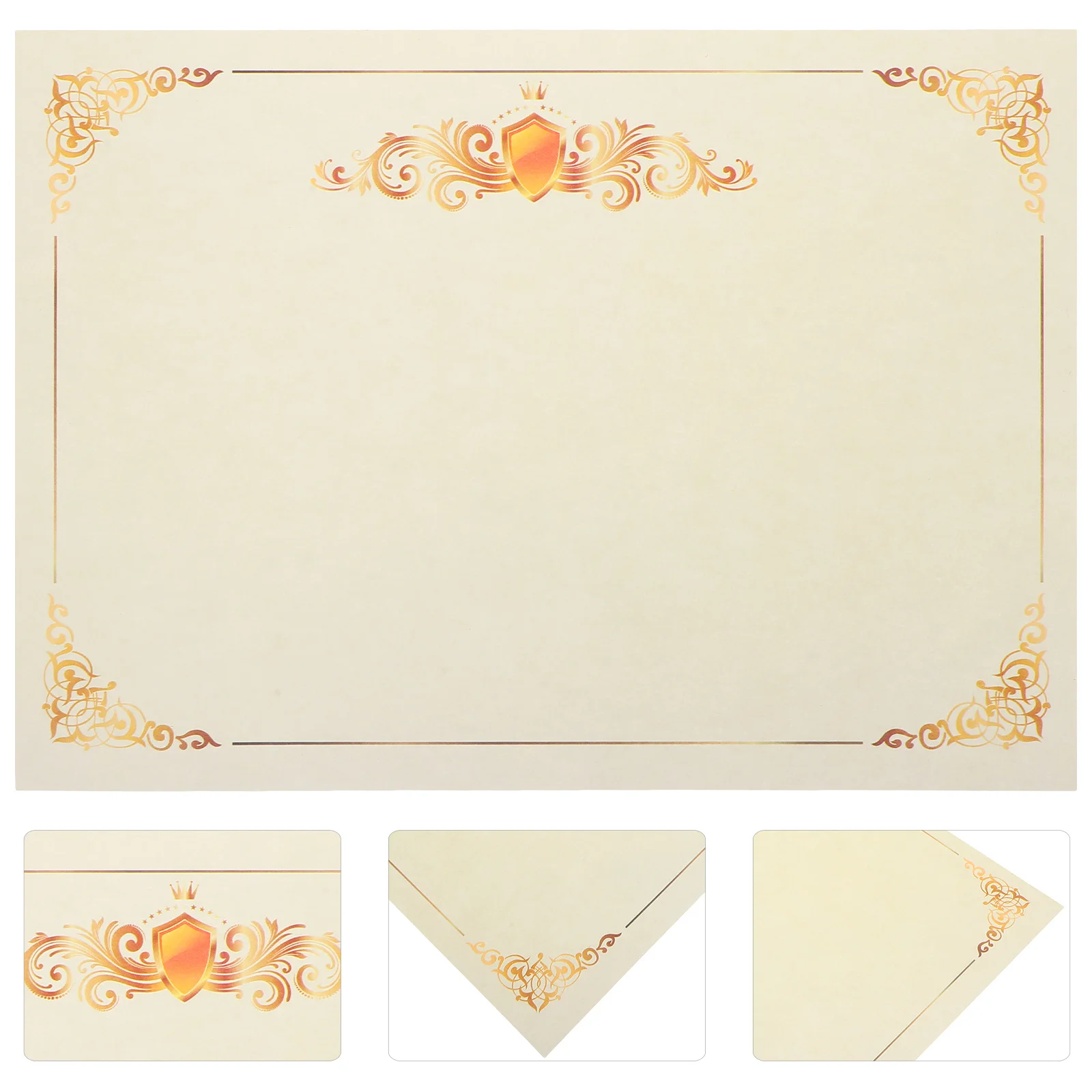 100 ورقة - مادة الأوفست الجانبية، حدود الأزهار مثالية لحفل الجوائز، التعرف على التخرج، قابلة للطباعة #1