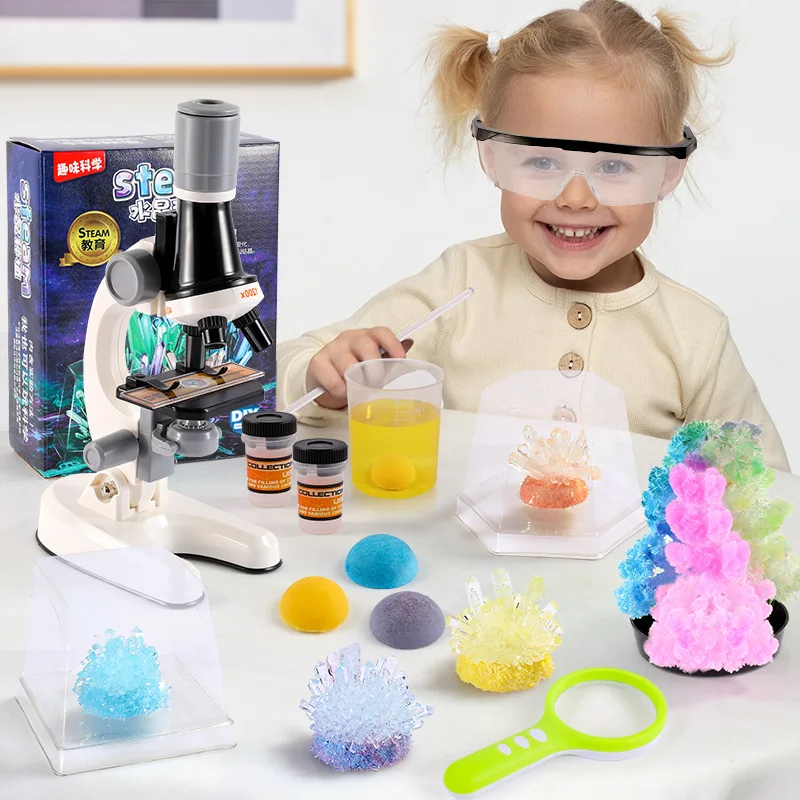 Magic Crystal Growing Kit Crystal Scientific Experiment Puzzle Educational Stress Relief Toy for Kids