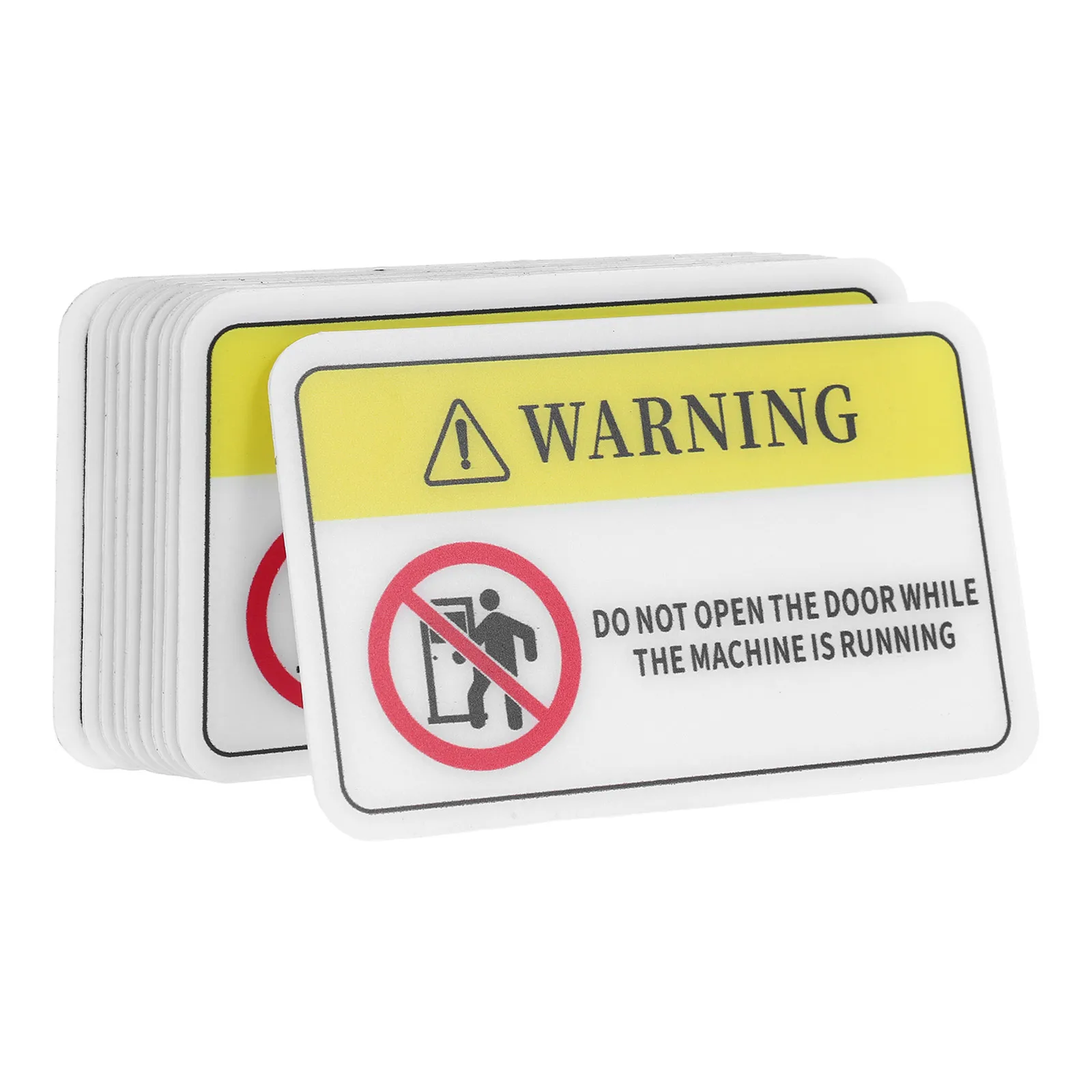 

10pcs Safety Warning Stickers Alert Labels For Machinery Equipment Industrial Factories Warehouses Construction Sites