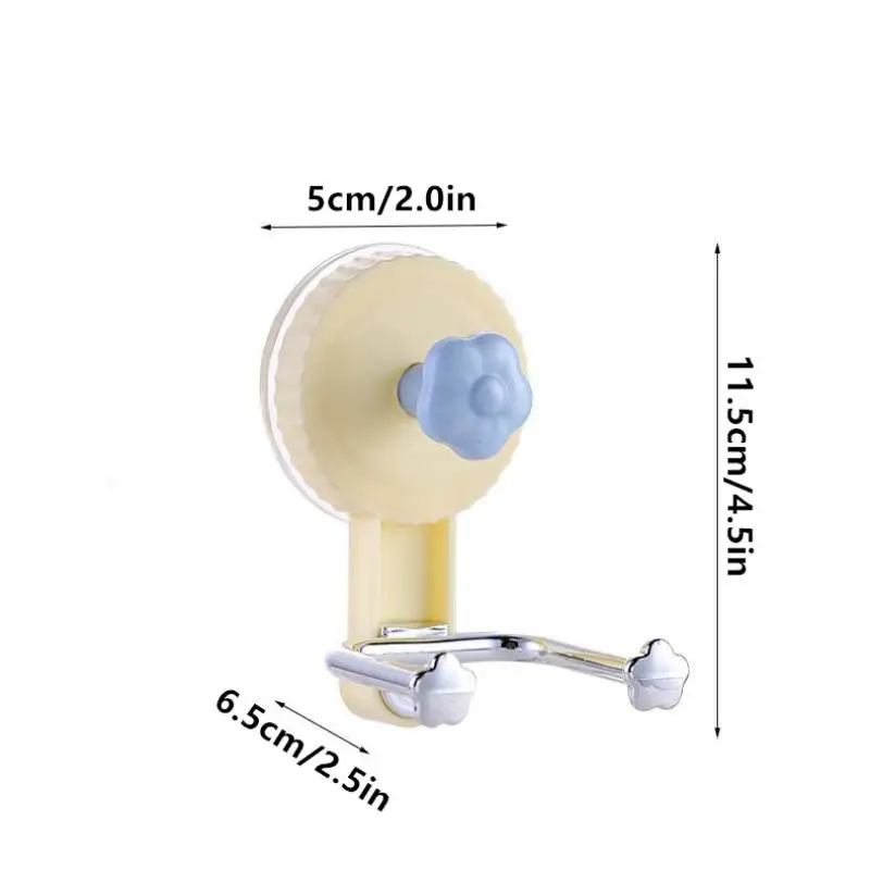 1 قطعة خطاف لاصق قوي فراغ مقاوم للماء خطاف شفط شماعات الحمام المطبخ منشفة جدار هوك تخزين حامل منظمة