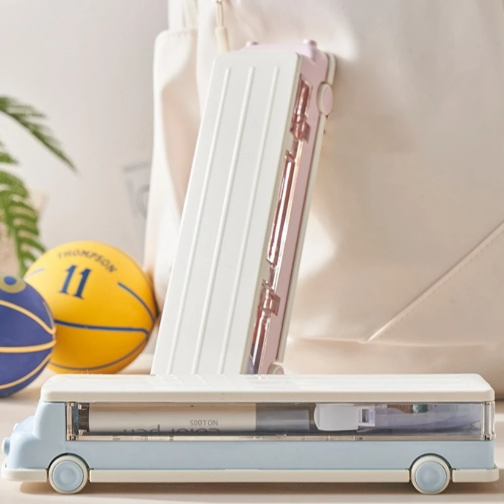 

Durable Multi-function Car Pencil Case Large-capacity Plastic Pencil Pouch Cute Cartoon Hard Marker Storage Bag School