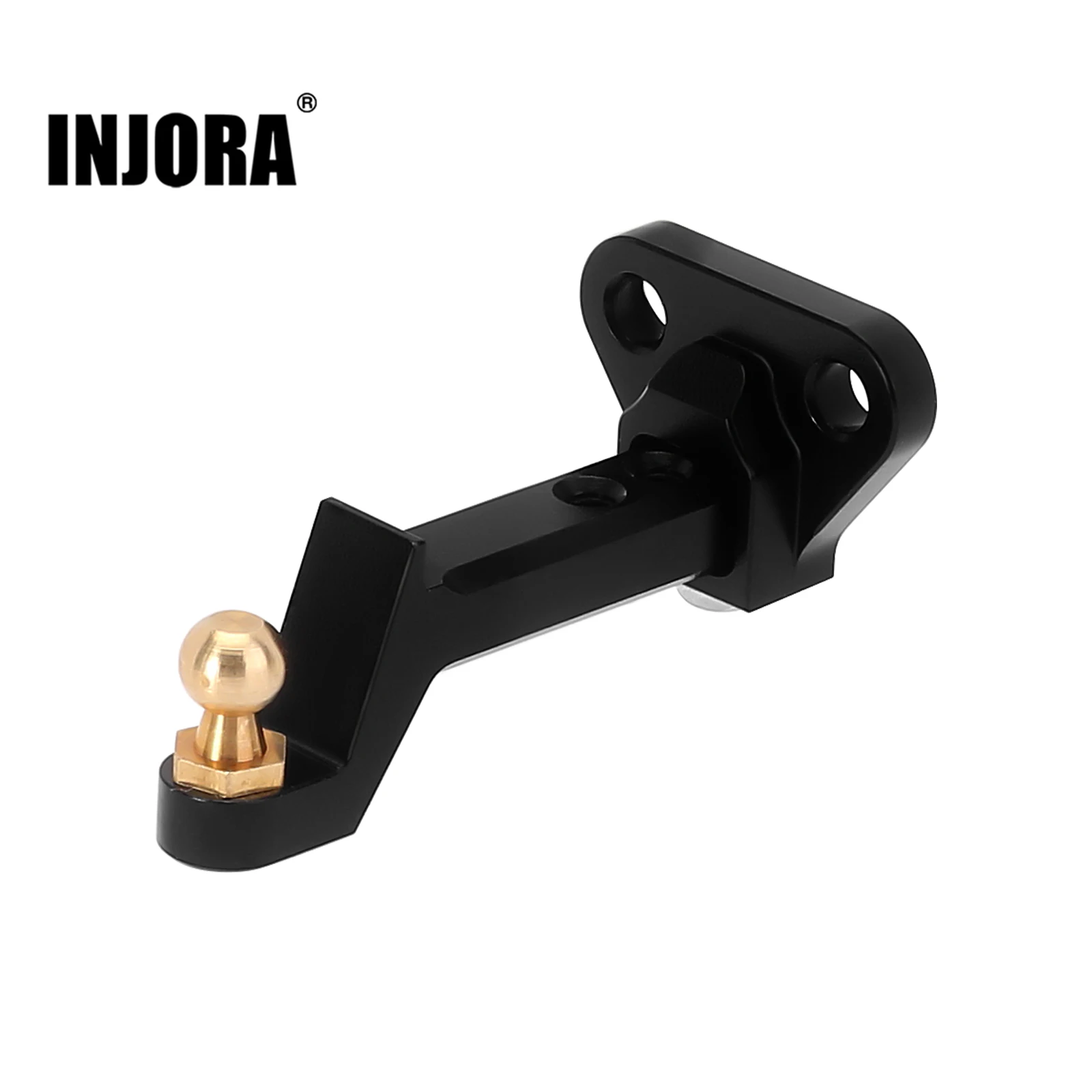 INJORA Adjustable Aluminum Drop Hitch Receiver for 1/18 RC Crawler TRX4M Upgrade