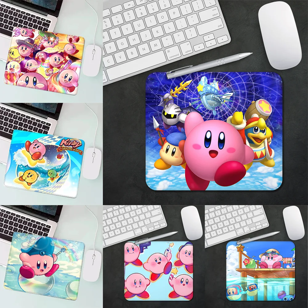 Kawaii Anime Kirbys Gaming Mouse Pad XS Small Mousepad For PC Gamer Desktop Decoration Office Mouse Mat Deskmat Rug