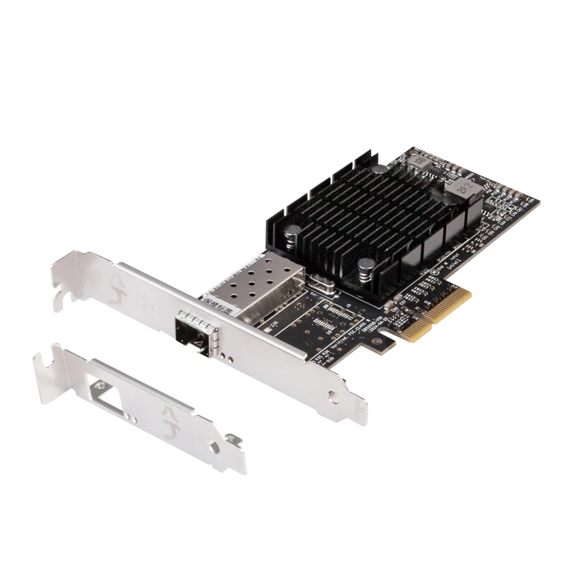 XikeStor PCIE*4 10G SPF+ Fiber Network Card with Intel X520-DA1 chip for Server/AP Support Windows/Linux/MacOS