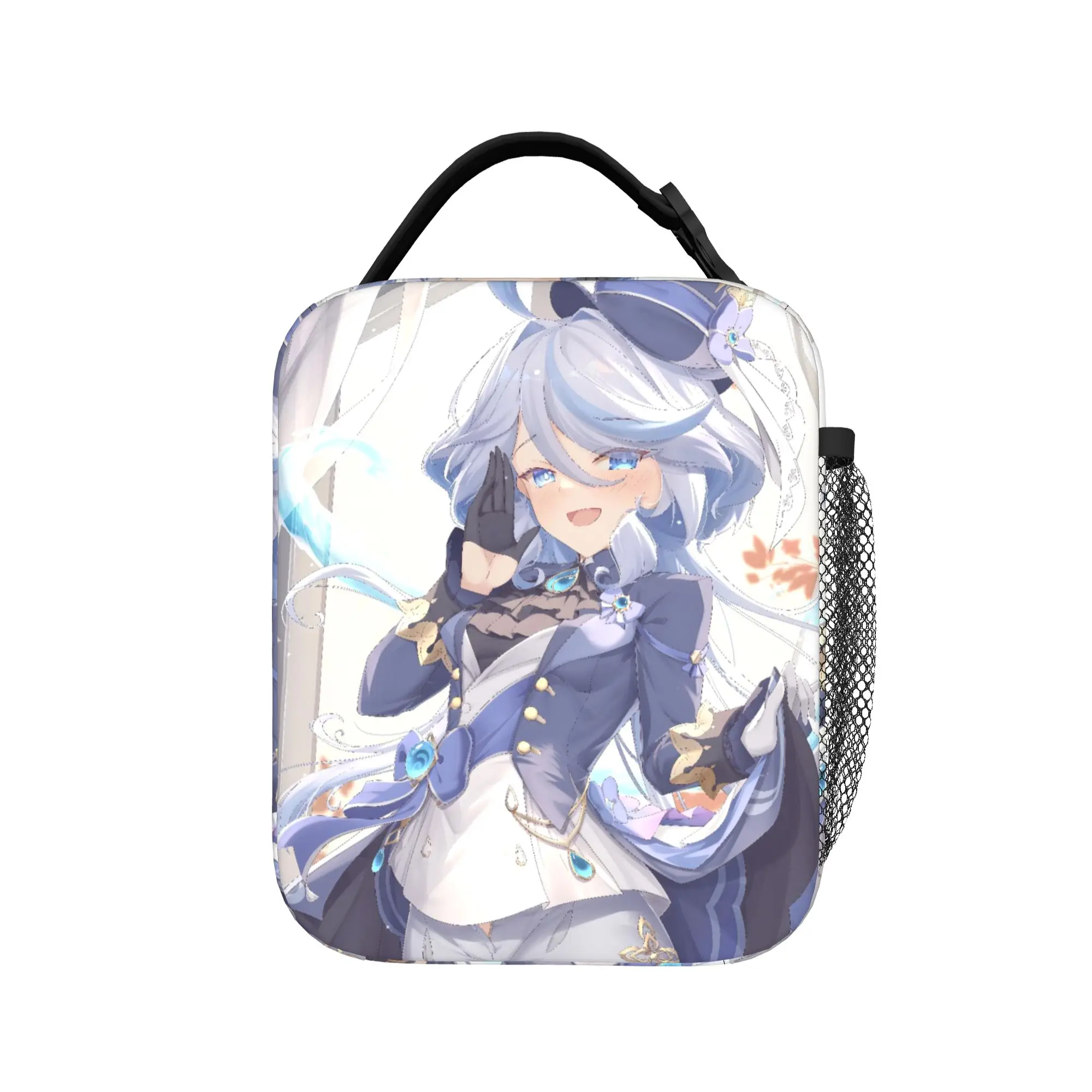 Furina Genshins Impact Thermal Insulated Lunch Bags for Travel  Portable Bento Box Cooler Thermal Lunch Boxes