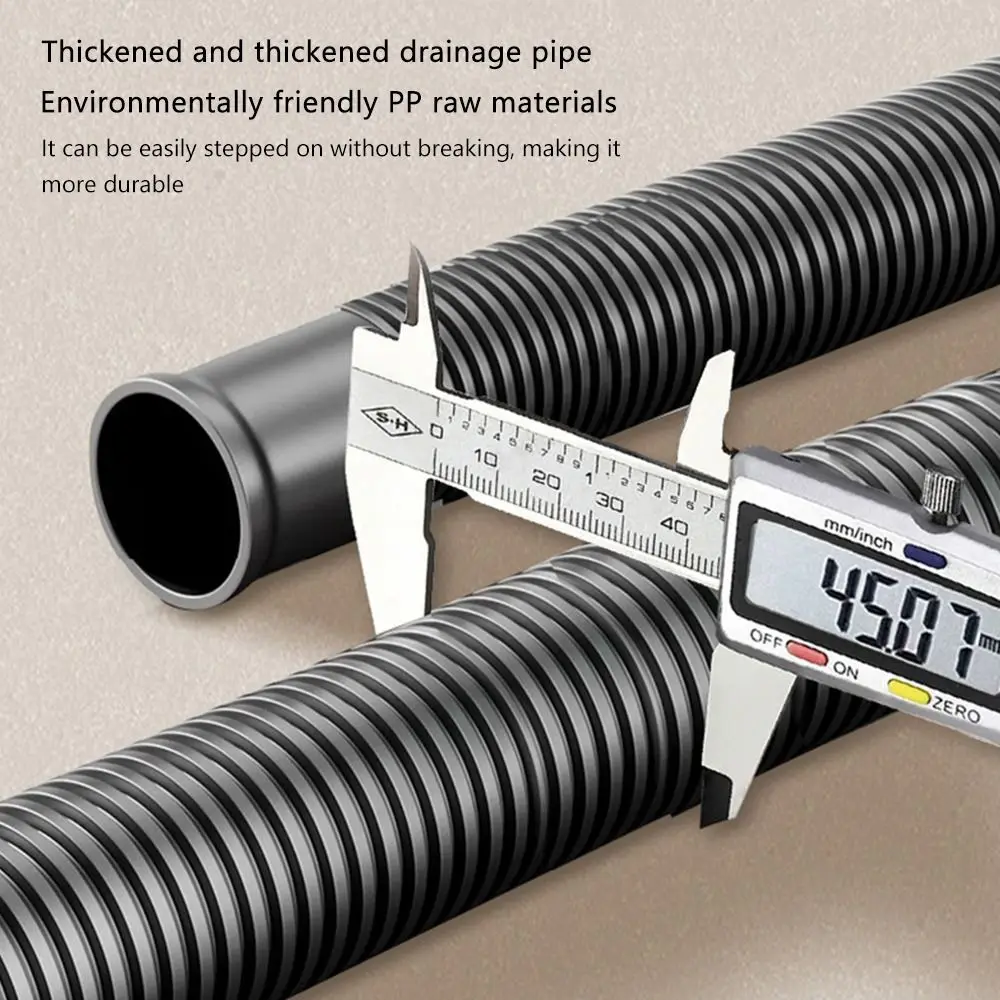 Anti Odor Sink Drainage Pipe Flexible Design Anti Clogging Retractable Downspout Extension Set Easy Installation