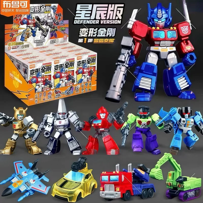 HOT Blokees Transformers Block Defender Versione Wave1 Optimus Prime Megatron Ironhide Thundercracker Robot Giocattoli da collezione Regalo