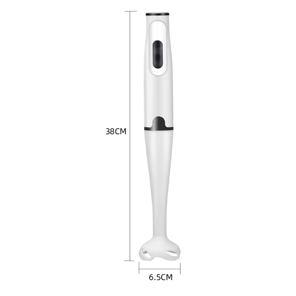 Immersion Blender 400-Watt Turbo Stick Hand Blender, Powerful Ice Crushing Design Purees Smoothies, White EU Plug