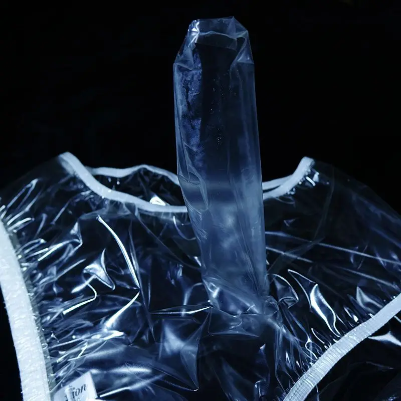 Calcinha masculina de PVC transparente transparente transparente antibacteriana à prova d'água ABDL elegante à prova macia