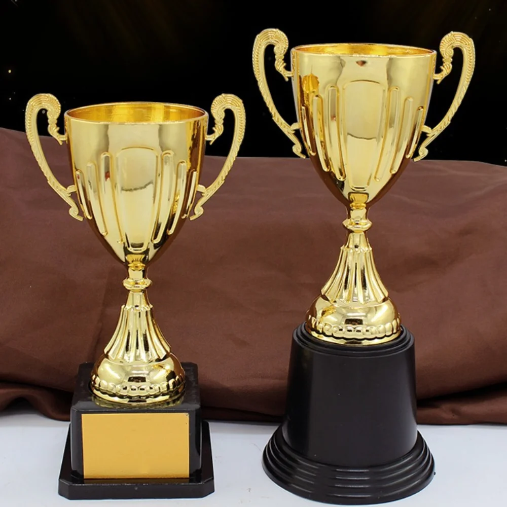 High Quality Plastic Gold Trophy Awards Competition Soccer Craft Souvenirs Small Prize Cup Model Team Honor Trophy Award Prize