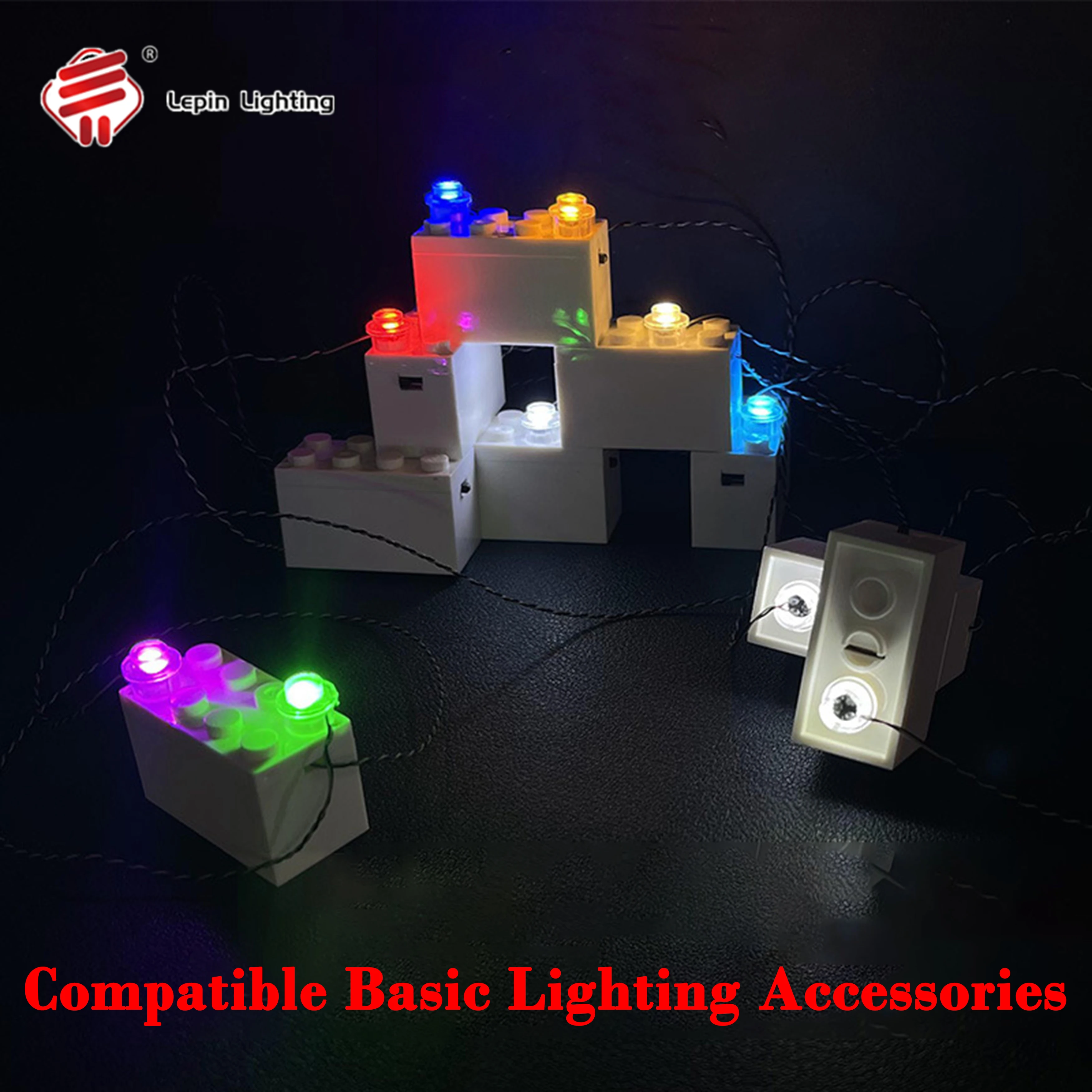 Blocos de construção kit iluminação led modelo diy conjunto luz com caixa bateria cabo usb conector placa módulo rc combinação gratuita