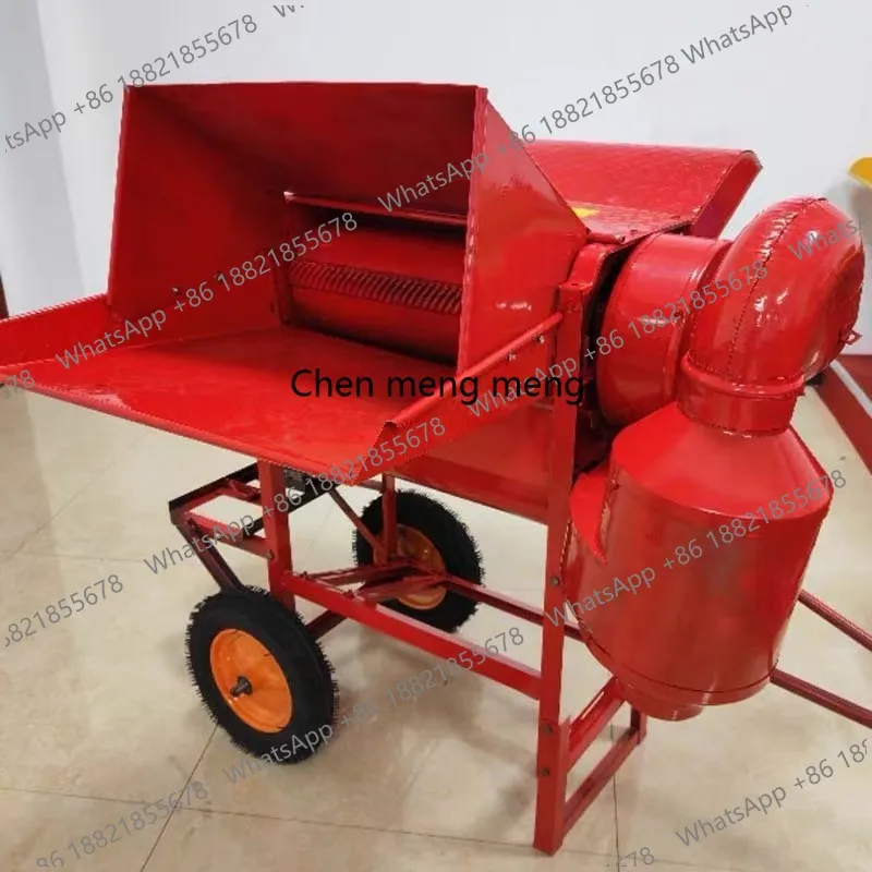 

NEW High Capacity 300-500KG/H Agricultural Soybean Sorghum Sesame Rice Wheat Threshing Machine With Engine
