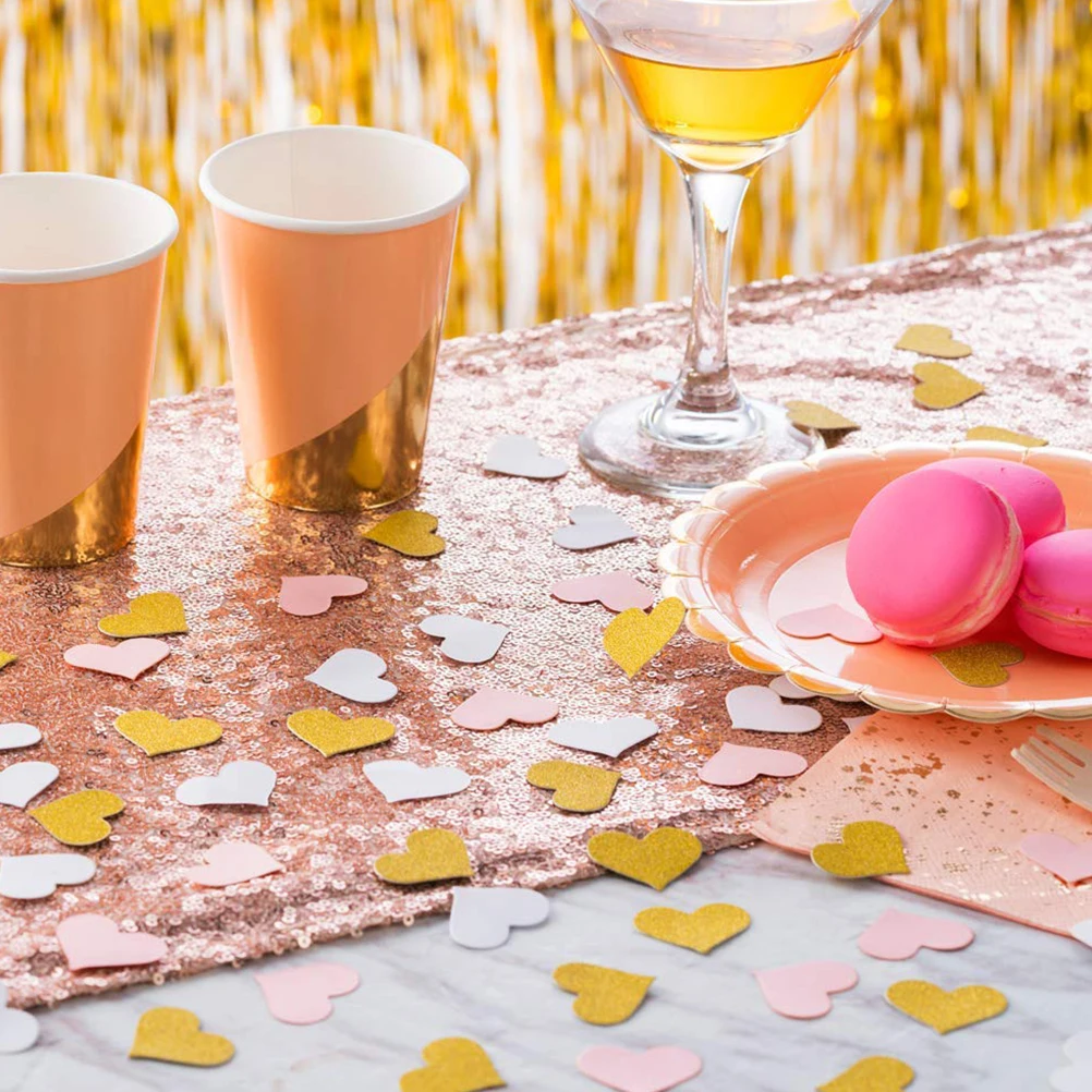 

200PCS 30g Heart Paper Confetti Wedding Decoration Birthday Confetti Birthday Party Supplies Colorful Cake Decorations