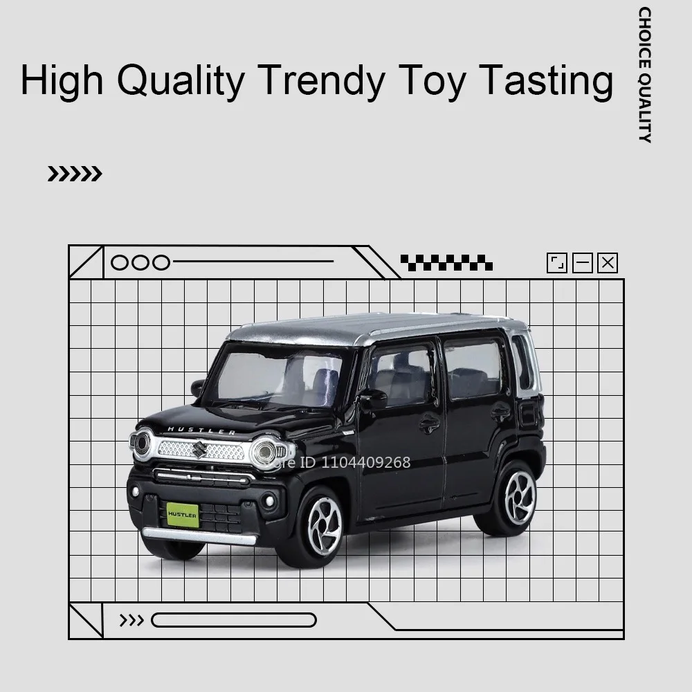 Scale 1:48 Suzuki Hustler Car Model Toy Alloy Diecast Strong Durable Slide Forward Miniature Vehicles Models Presents for Boys