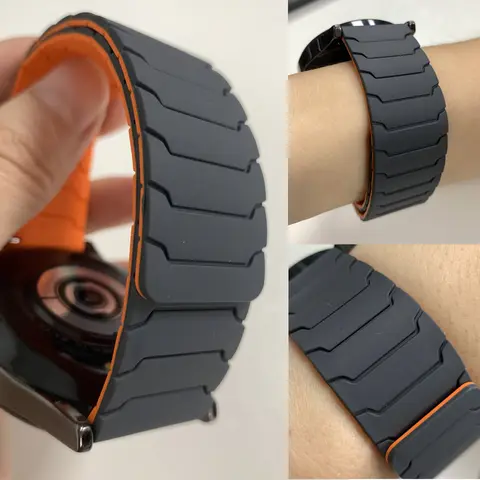 20/22mm Magnetic Strap For Huami AMAZFIT BIP 6 5 UNITY Silicone Loop Band GTR 4/3/3 Pro 2e GTS 4 mini 3 BALANCE Sports Watchband