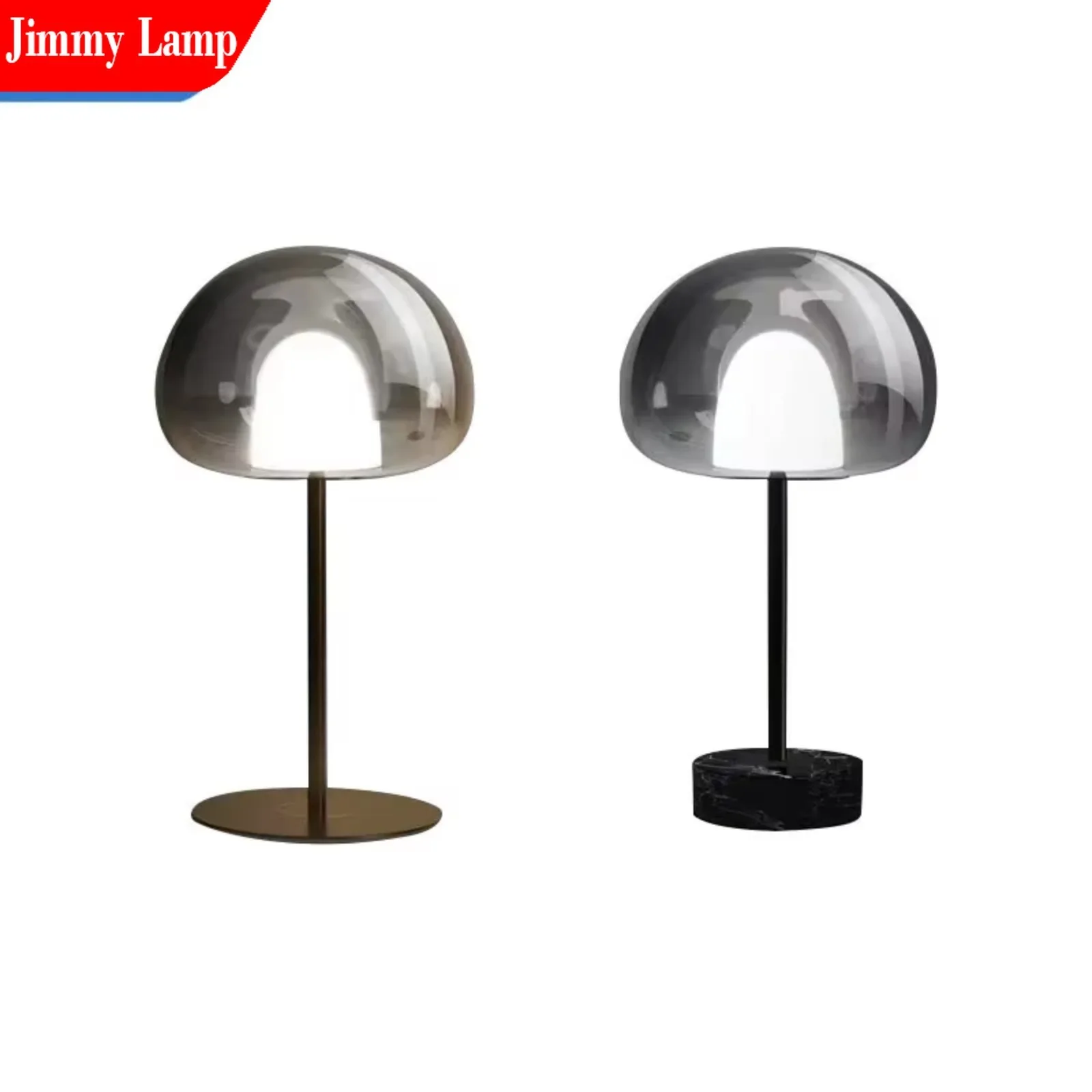 Modern Minimalism LED Transparency Glass Black Iron Floor Lamp Desktop Standing Design for Living Room Bedroom Decor Desk Light