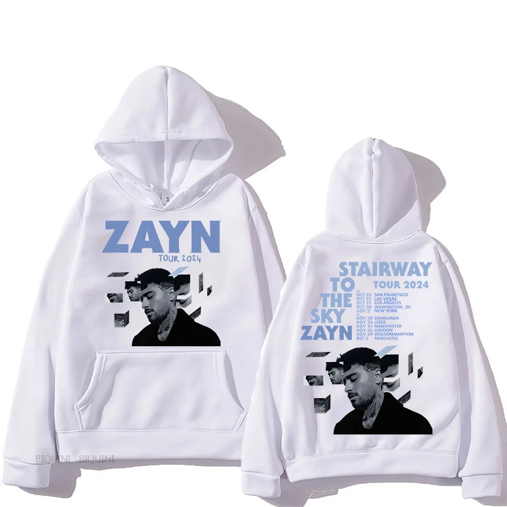 Zayn Malik Hooded Graphic Printing Grunge Gothic Sweatshirt Long-sleeved Comfortable Fleece Clothes Sudaderas Casual Punk Hoody