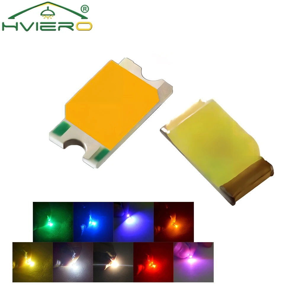 100 peças 0402 0603 smd chips de led vermelho brilhante amarelo verde branco azul laranja rgb diodo emissor de luz chip festa decoração iluminação