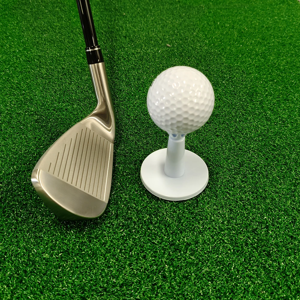 2er-Set verstellbare Golf-Tees mit weichem Golfballhalter, selbststehend, aus Kunststoff, höhenverstellbar, für Golfübungen – Detail 5