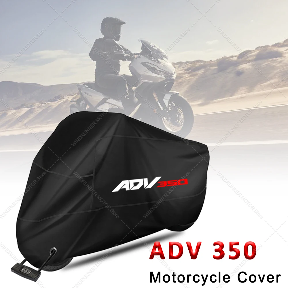 

For ADV 350 Motorcycle Accessories Motorcycle Cover for All Seasons Outdoor Rain Dustproof UV Protector Covers(265*105*125)