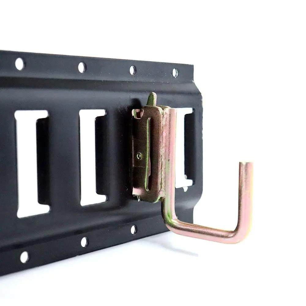 Max Load 1200 Pounds E Track Hooks Steel Corrosion Resistant J Hook Accessories Heavy Duty Universal E Track J Hook