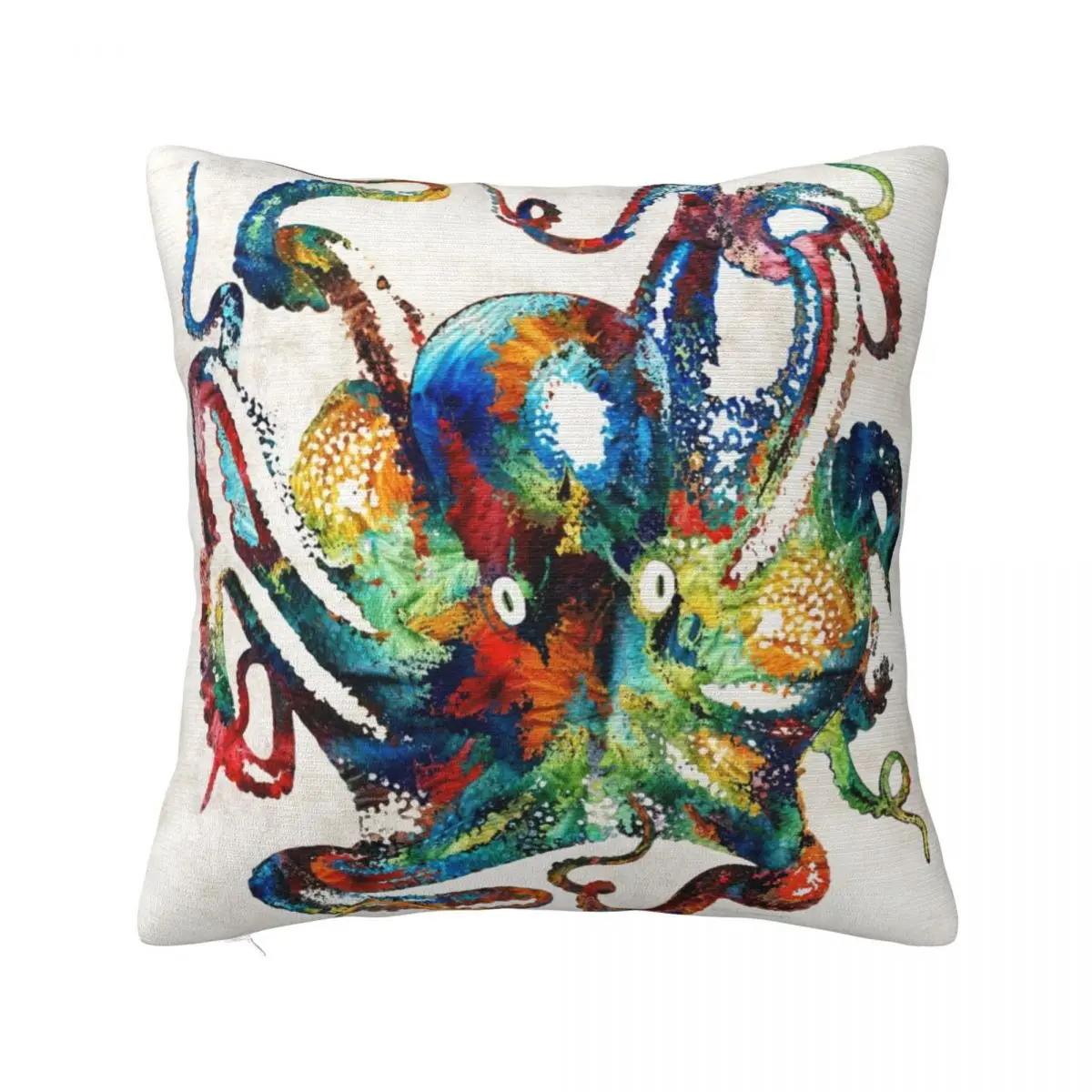 

Colorful Octopus Art by Sharon Cummings Throw Pillow Sofa Cushion Christmas Cushion For Home