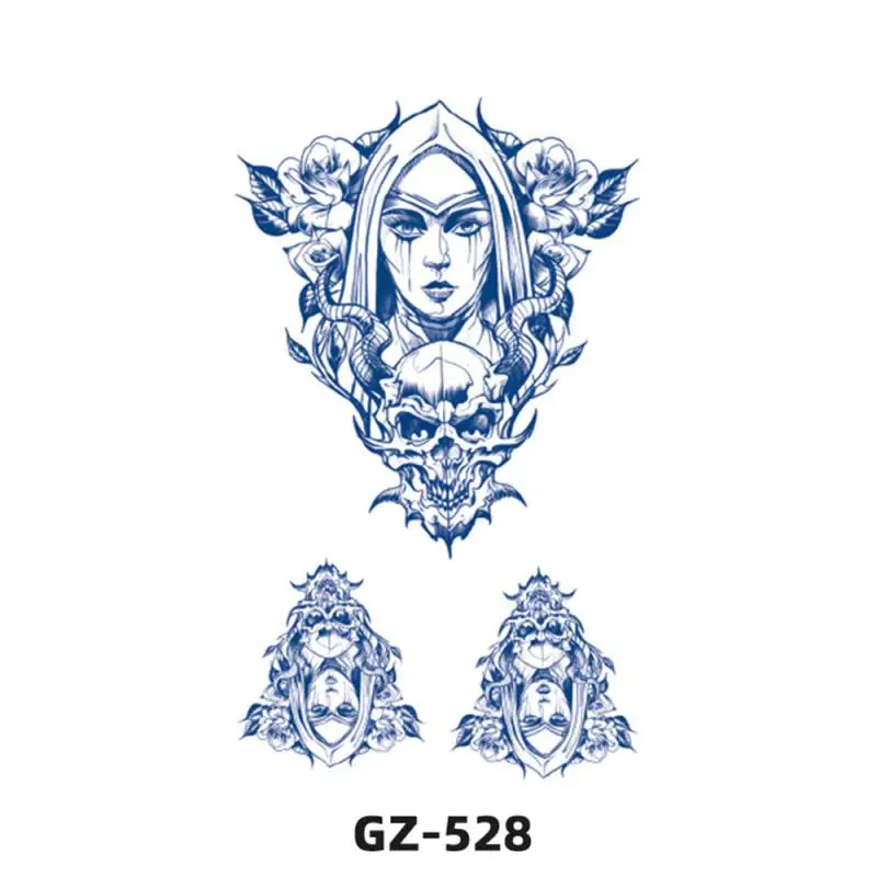 Different Styles Tatoo Stickers Waterproof Temporary Gradient tattoo patch juice tattoo patch geisha flower