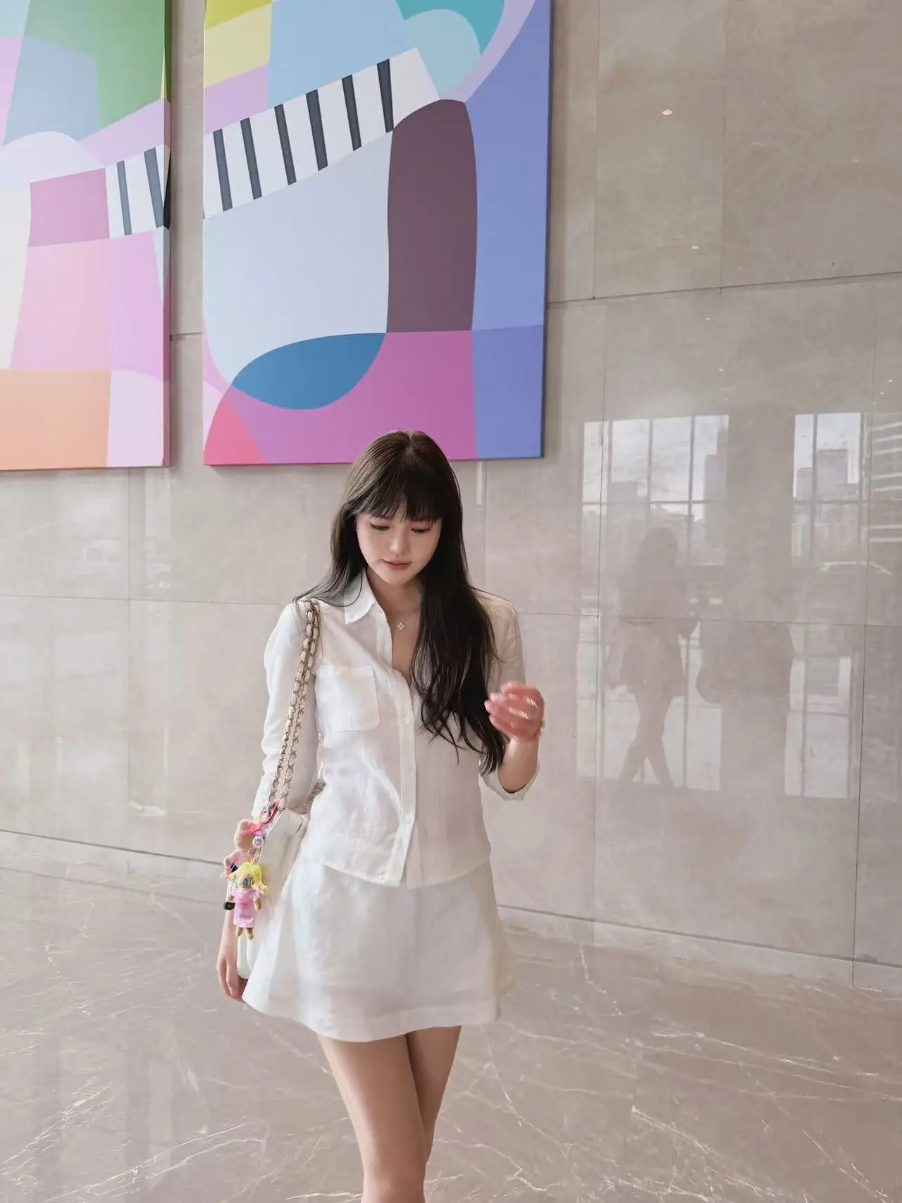 

Женская приталенная рубашка с коротким рукавом в сексуальном стиле, белая, длиной три четверти, новая летняя модная модель 2026 года от Tang Family