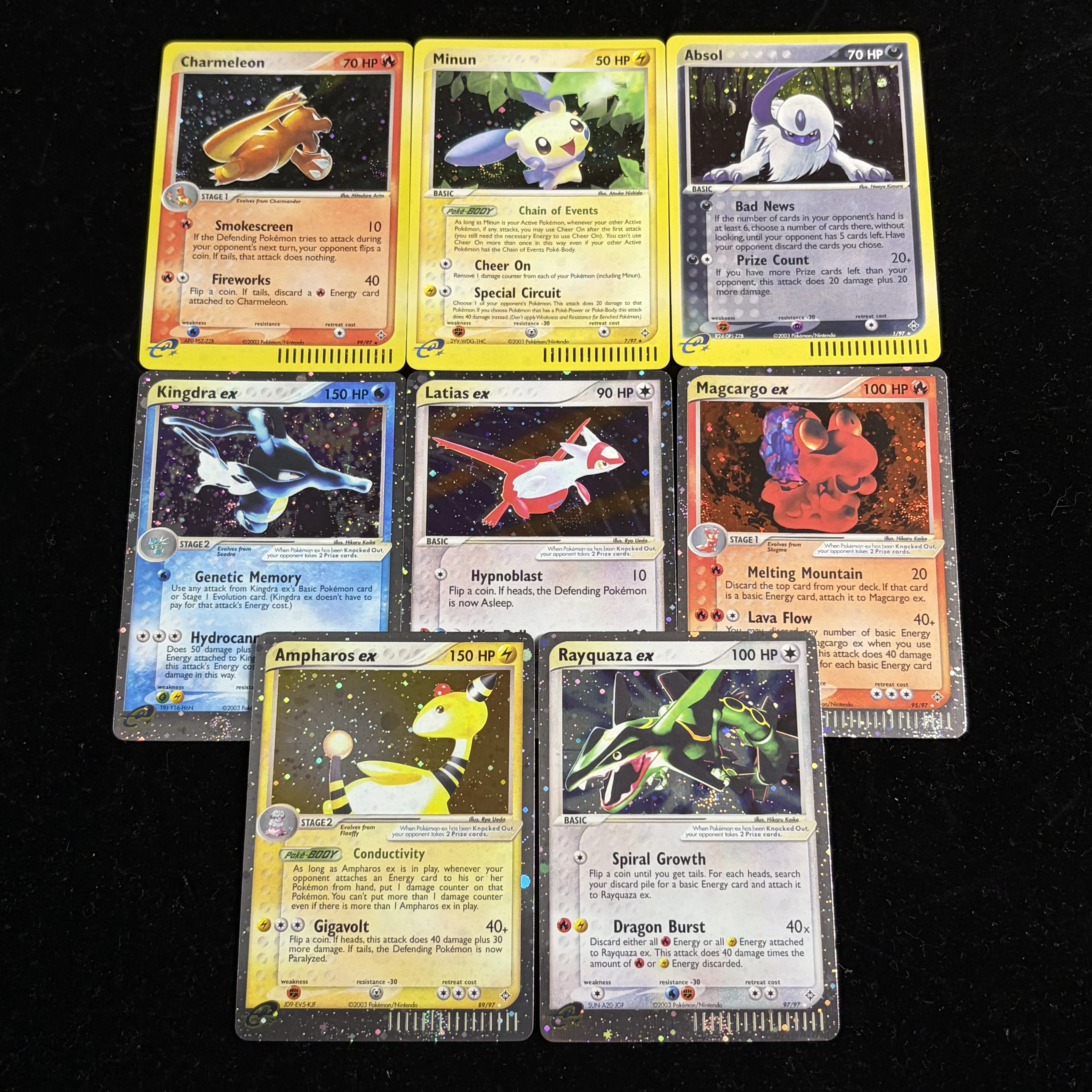 PKM Neue FOIL-Kartensammlung Deoxys(DX) & Dragon(DR) Serie Rayquaza/Latias/Latios/Raikou/Manectric Ptcg Proxy-Karte Geschenke Spielzeug – Detail 17