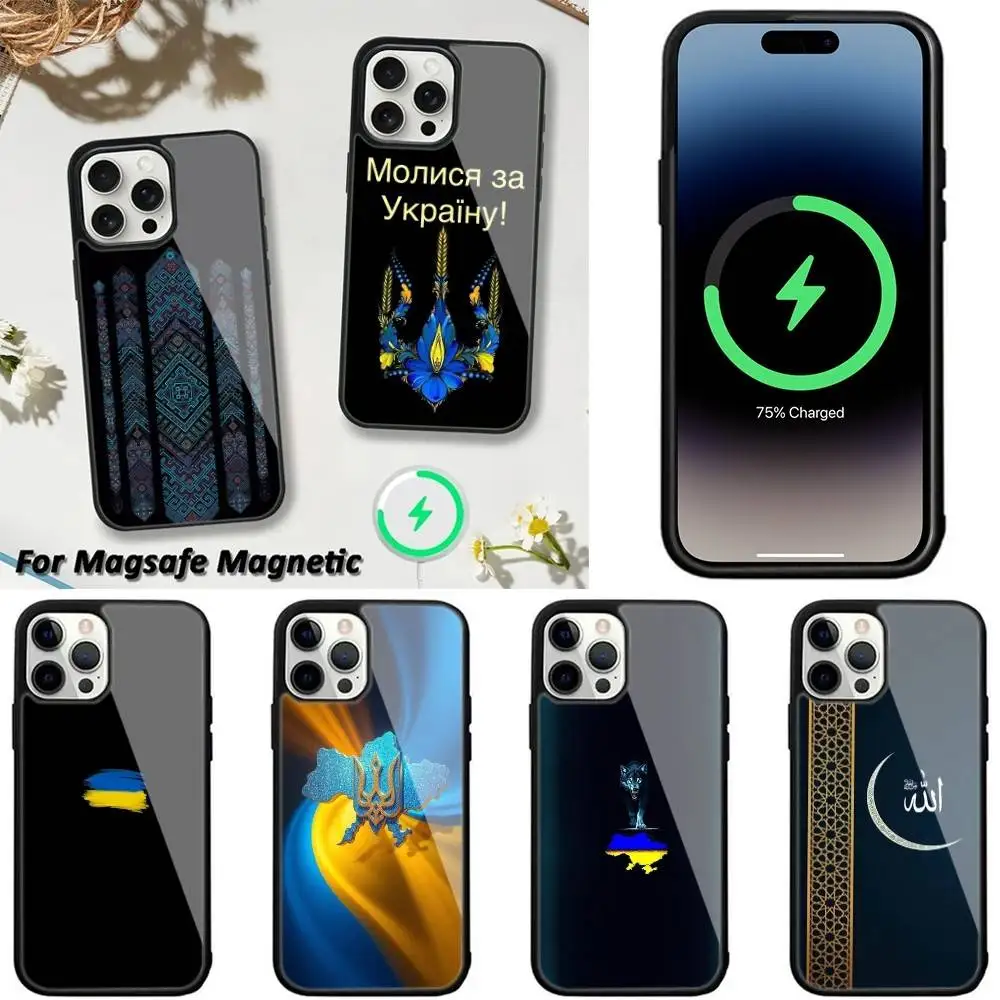 

Ukraine Ornament pattern Phone Case For iPhone 16,15,14,13,12,11,Plus,Pro,Max,Mini Magsafe Magnetic Wireless Charging