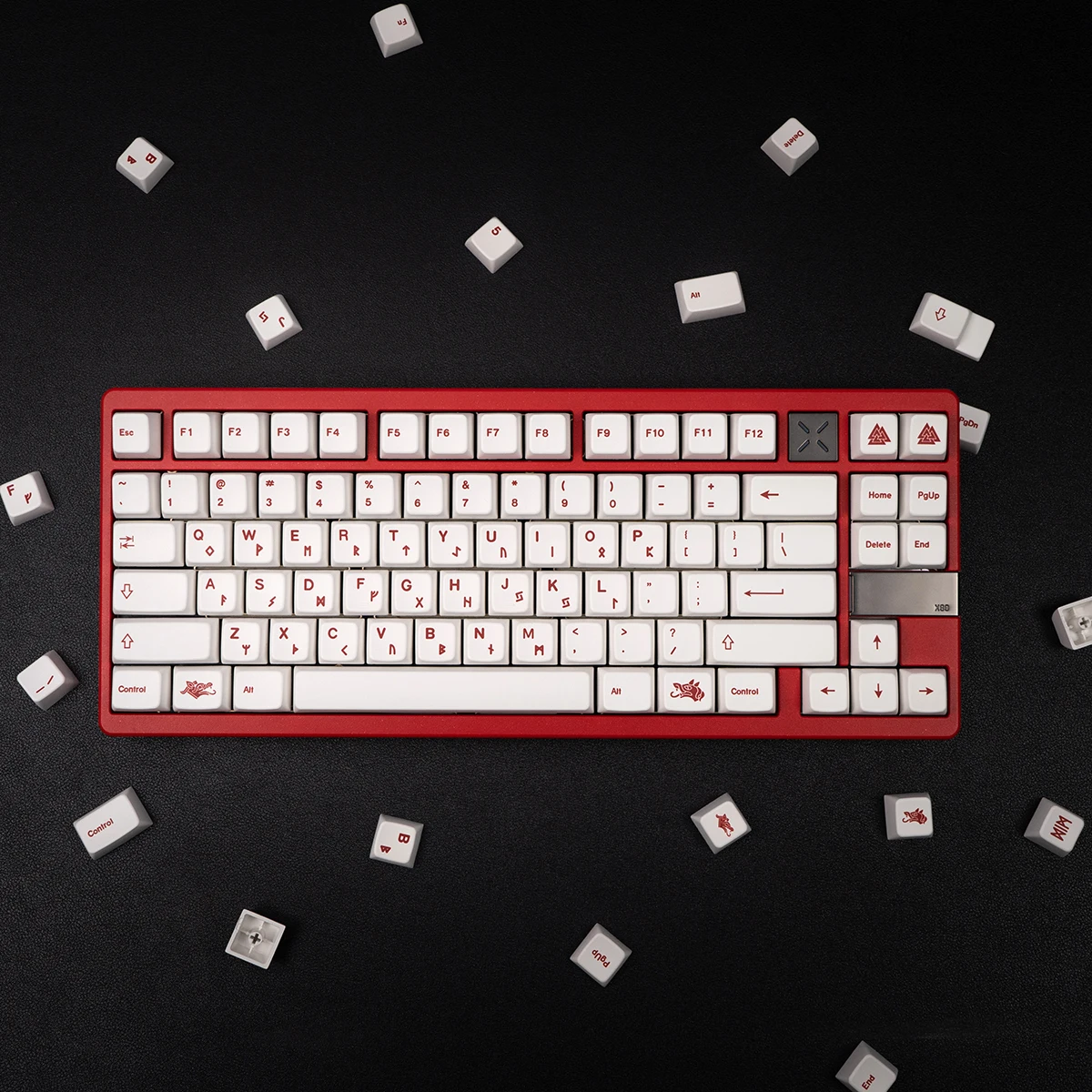 

MDA White Blood Offering Mechanical Keyboard Keycap Minimalist 143 Keys PBT Hot Sublimation