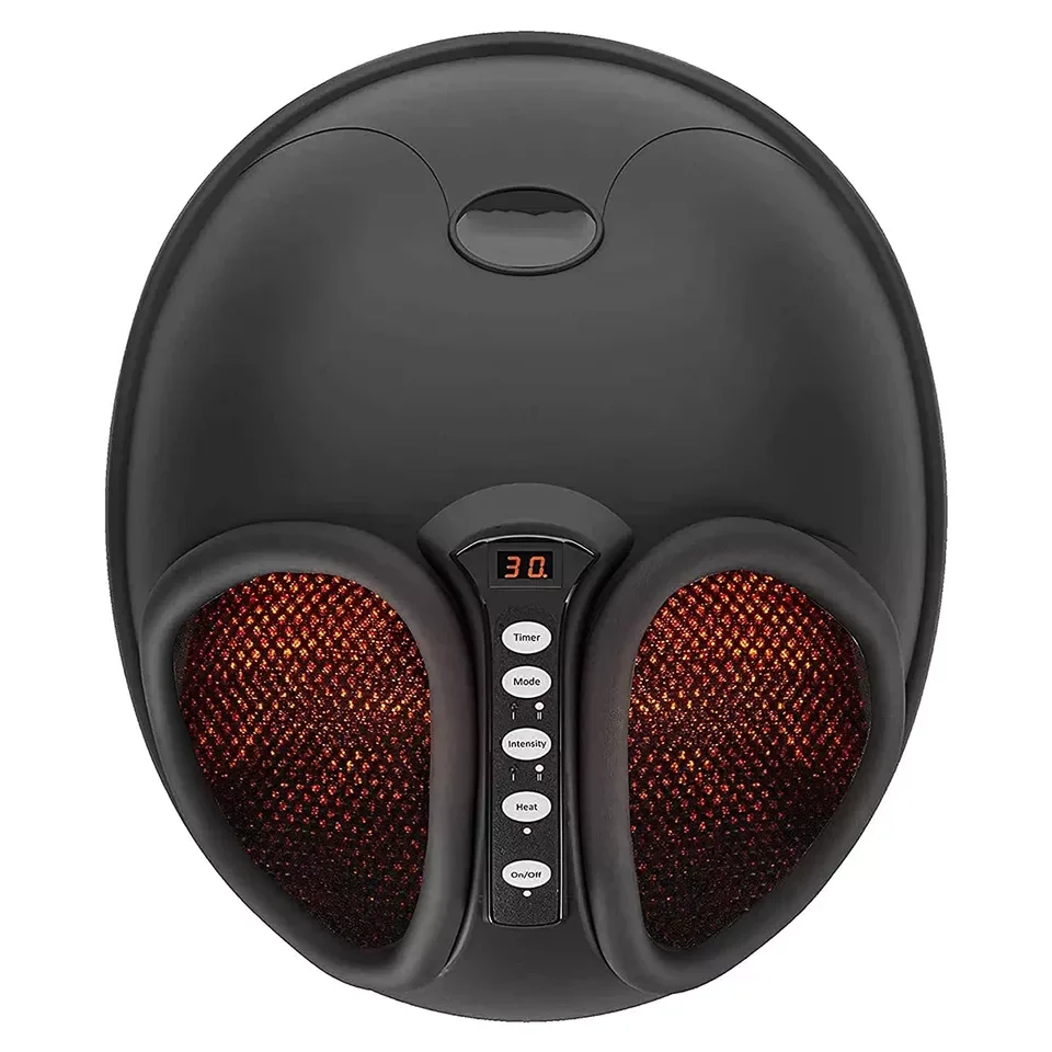 

Walmart Exclusive Black Electric Shiatsu Heating Roller Customized Foot Massager for Body Improves Blood Circulation