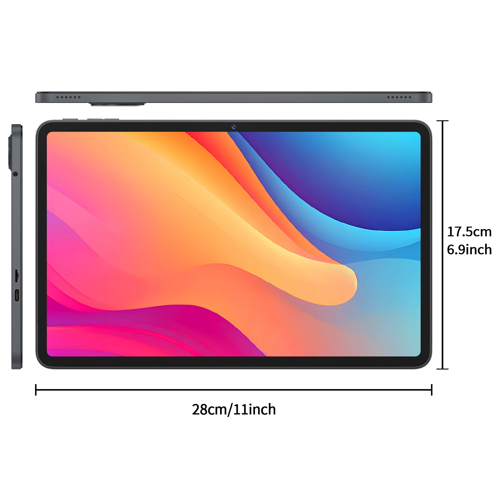 2025 Relndoo Nouvelle tablette Android 15 12 pouces, 24 Go (8 + 16 élargies) RAM + 128 Go de ROM, écran HD 2K, processeur T615, double caméra 8 + 16 MP