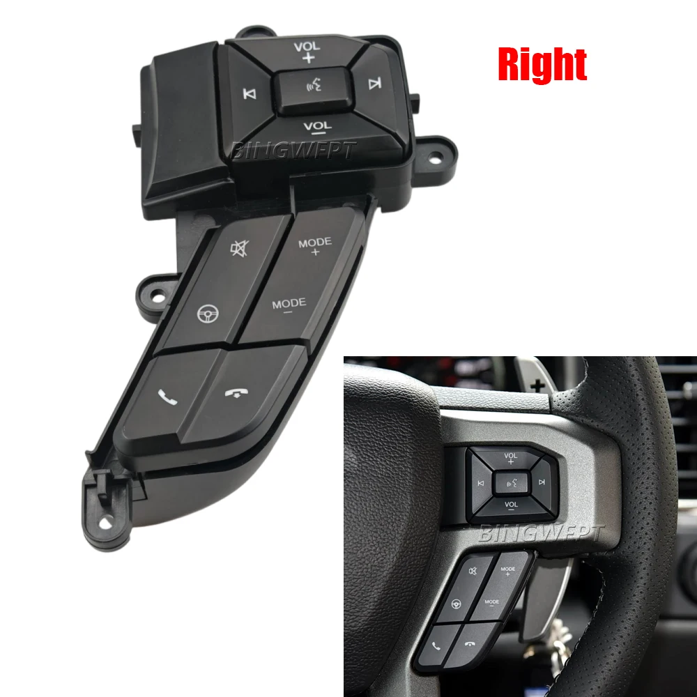 Multi-functional Steering Wheel Button New Volume Cruise Control Switch For Ford F-150 2015-2018 F-250 F-350 Super Duty 15-19 view 4