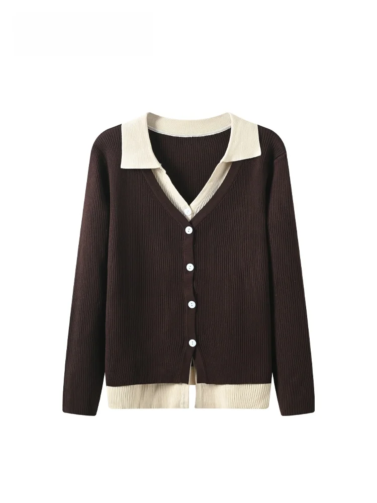

Loose Ne Long Sve Knitted Sweater for plus Size Women Early Spring New Sle Comfortable Casual Faion Top