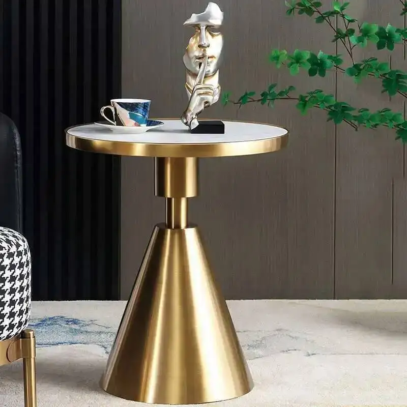 

Side Floor Mobile Table Gold Coffee Marble Corner Sideboards Hall Table Vanity Makeup Muebles Para El Hogar Salon Furniture