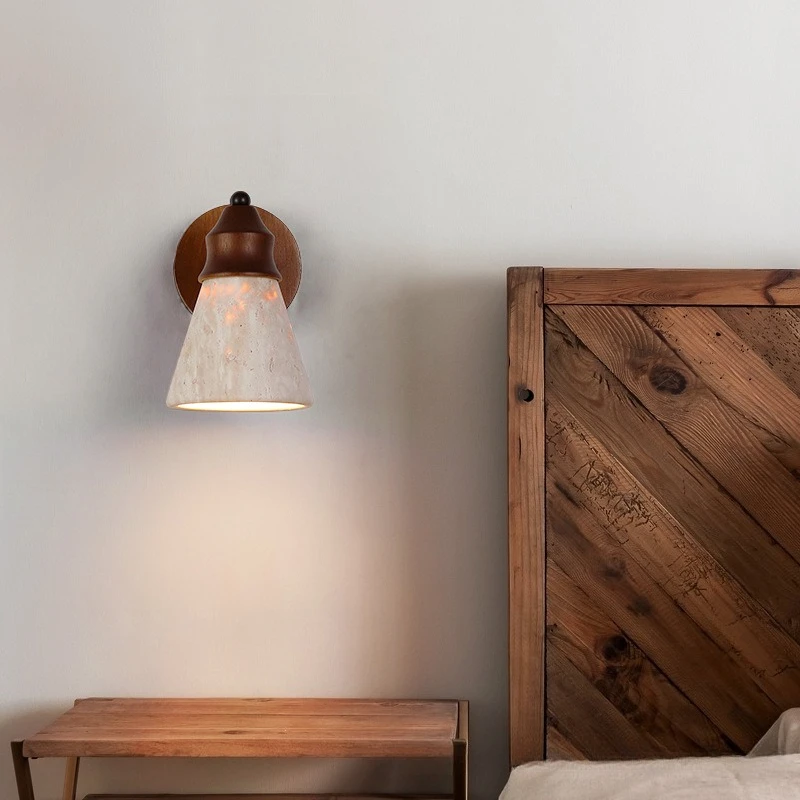 

Светодиодный желтый настенный светильник в стиле ретро Wabi Sabi для дома: для спальни, прикроватной зоны, прихожей, кабинета