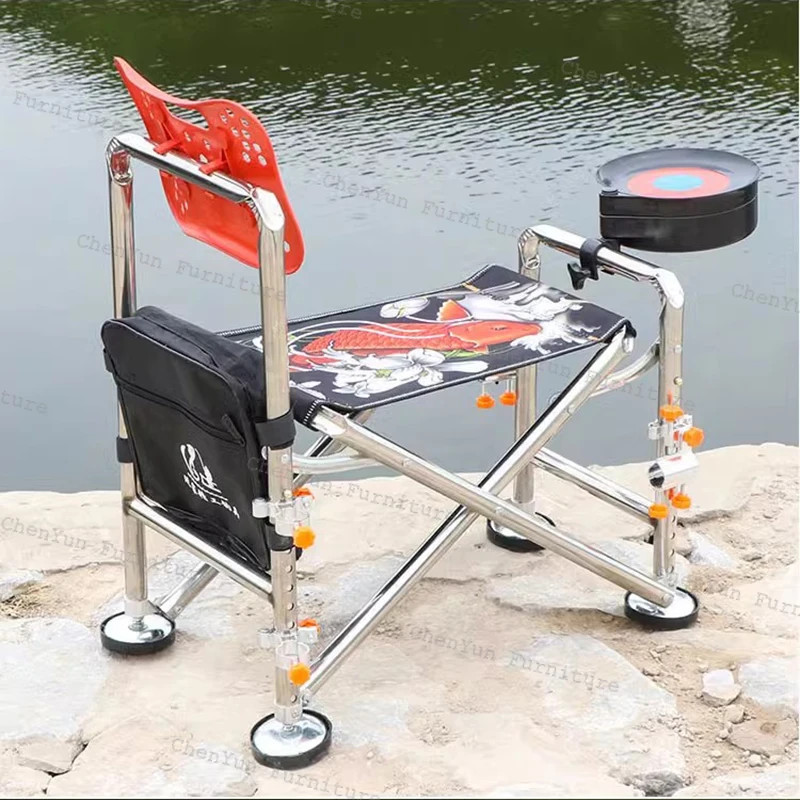 All Terrain Multifunctionele Visstoelen Vouwen Draagbare Beugel Comfort Visstoelen Liggen Vlak Banco De Pesca Entertainment