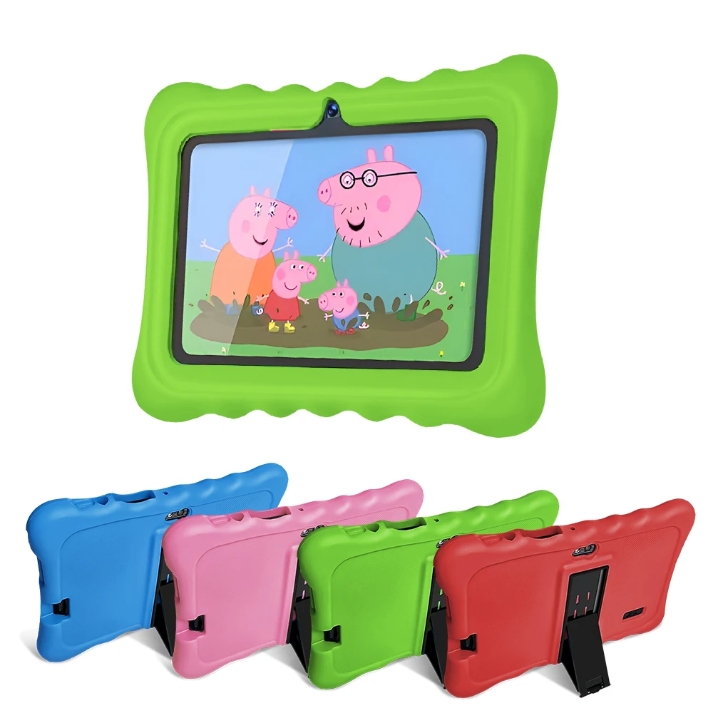 Tablette PC pour enfants, 7 pouces, 4 Go, 64 Go, Façades, Core, Android 9.0, Meilleur cadeau pour garçons et filles