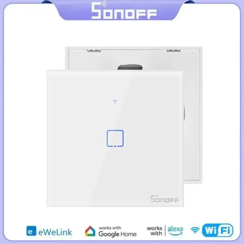 

Умный настенный сенсорный выключатель SONOFF TX, Wi-Fi, T0, T1, T2, T3, ЕС, США, Великобритания, 1/2/3 клавиши, управление умным домом через приложение EWelink, RF433, Alexa, Google Home