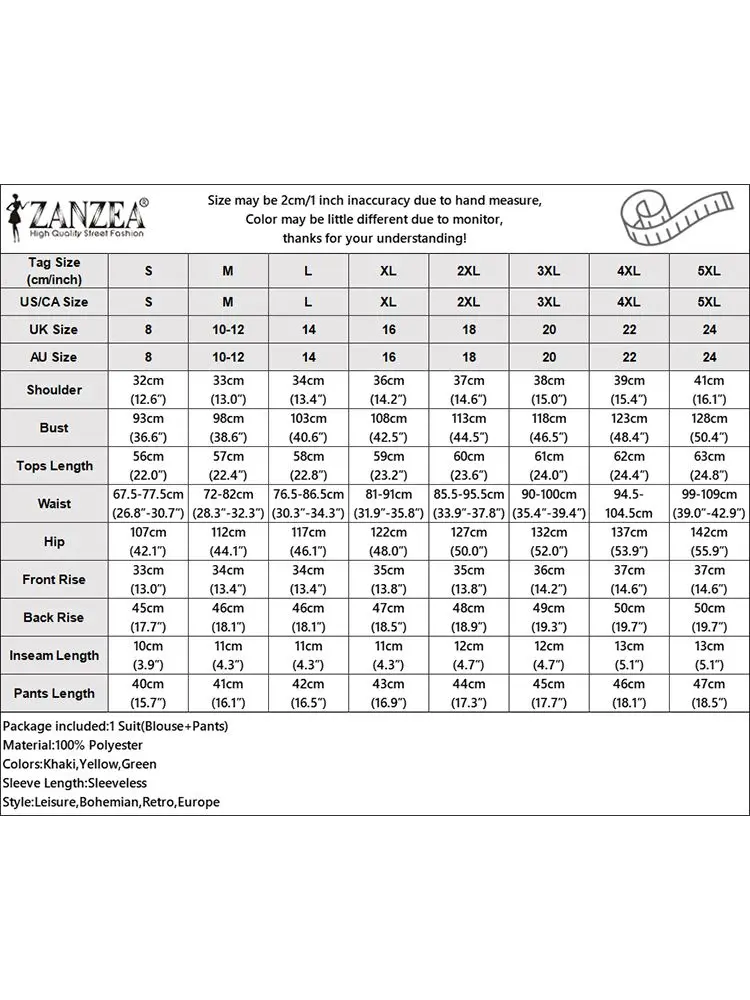 ZANZEA Solid Short Pant Women Suits Top and Short High-Low Printed Tanks Casual Summer 2024 2pcs Outfits Holiday 2-Piece Sets