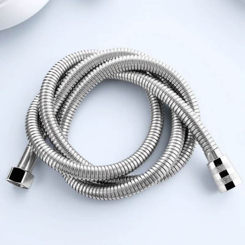 

1.5M 2M Flexible Stainless Steel Shower Hose High Pressure Resistant Durable Silicone Bathroom Faucet Hose