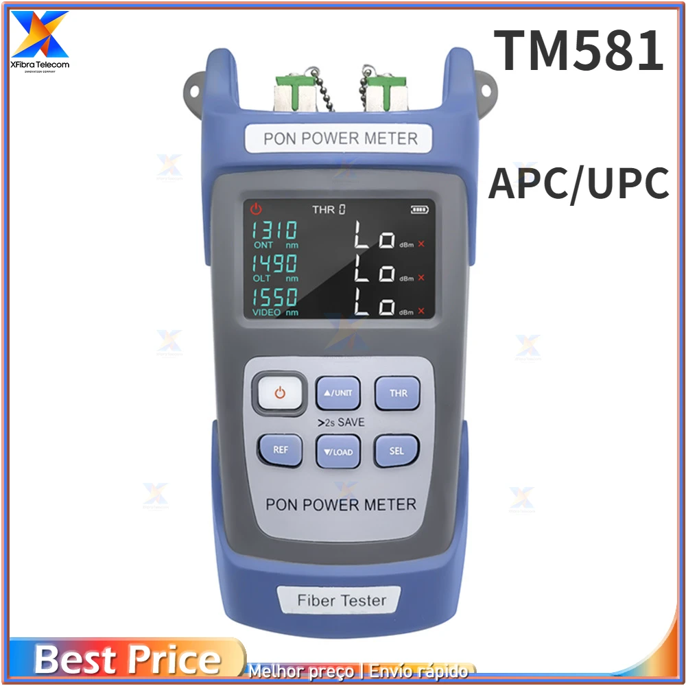 

Original Fiber Optic PON Power Meter FTTX/conduction/alcohol TM581 1310/1490/1550nm SC/APC SC/UPC Connector Is Optional